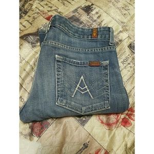 7 For All Mankind "A" Pocket Bootcut Jeans…